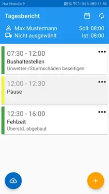 PS Tagesbericht android App screenshot 1